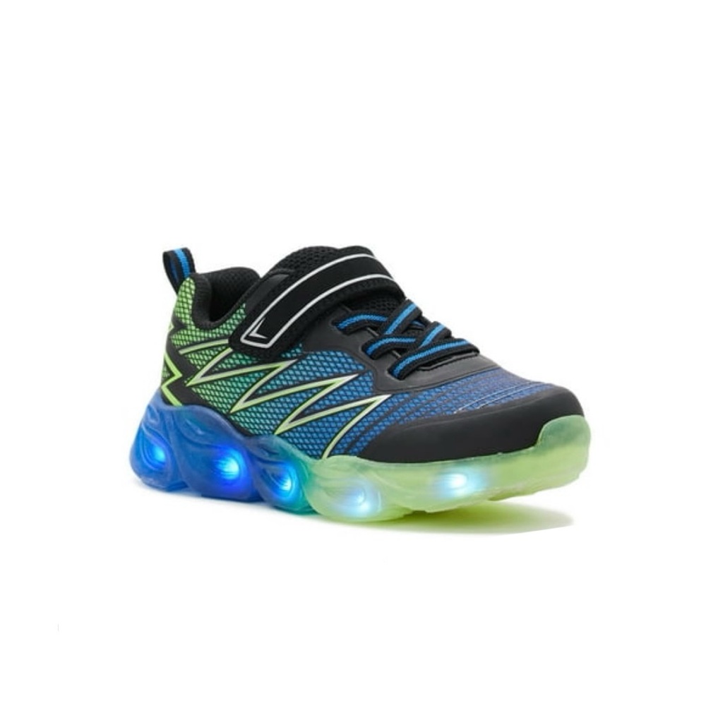 Black and Green Light-Up Sneakers size 7 toddler